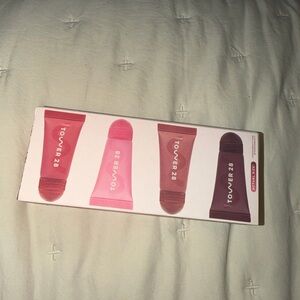 Tower 28 Lip Gloss Trio - Pink, Brown, and Purple